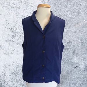 Christopher & Banks Navy Blue Vest